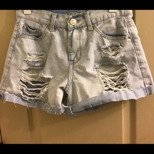 Rue 21 Distressed Denim Shorts